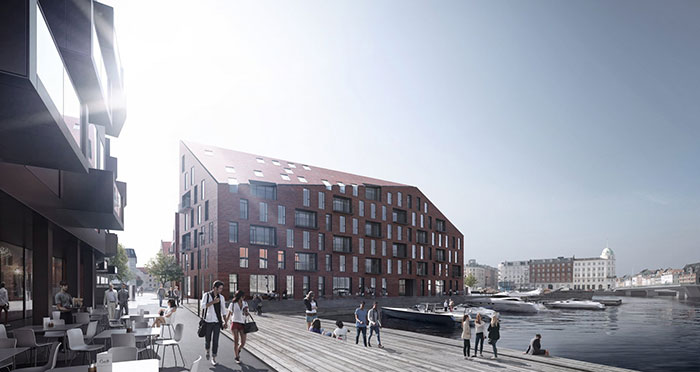 De nye boliger på Krøyers Plads på Christianshavn er tegnet af Cobe og Vilhelm Lauritzen Arkitekter