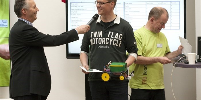 Kemiingeniør Kim Clausen vandt DTU RoboCup 2014. Til daglig arbejder han i FLSchmidt. Foto: Mikal Schlosser