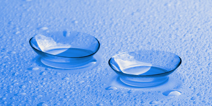 Silicone is used for e.g. contact lenses. Photo: Colourbox