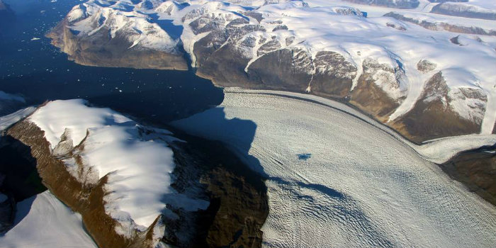 Rink Glacier in Greenland. Photo: NASA/OIB.