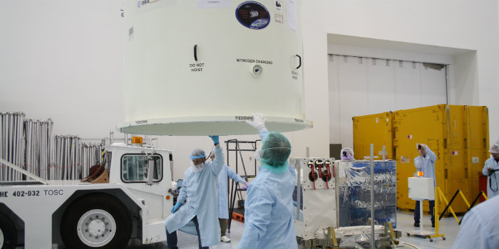 ASIM ready for launch from the Kennedy Space Center in Florida. Photo: ESA/DTU Space/Terma.