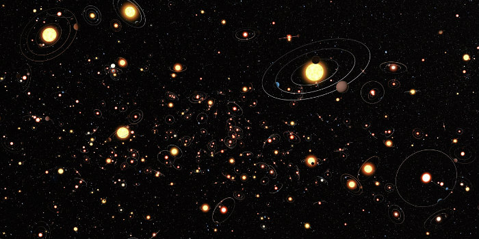Efter at de første exoplaneter blev detekteret i 1990'erne er antagelsen nu, at der formentlig findes milliarder af dem i Mælkevejen, og det er blevet et stort forskningsfelt. (Illustration: ESA/Hubble/ESO/M. Kornmesser)