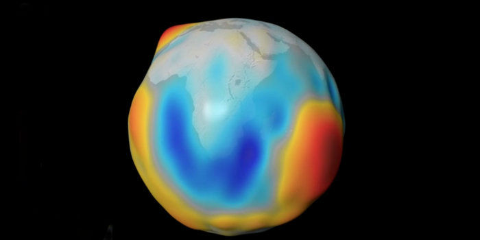 Verdenshavenes bidrag til Jordens magnetfelt varierer med tidekræfterne og er nu beregnet af forskere på DTU Space. (Illustration: ESA)