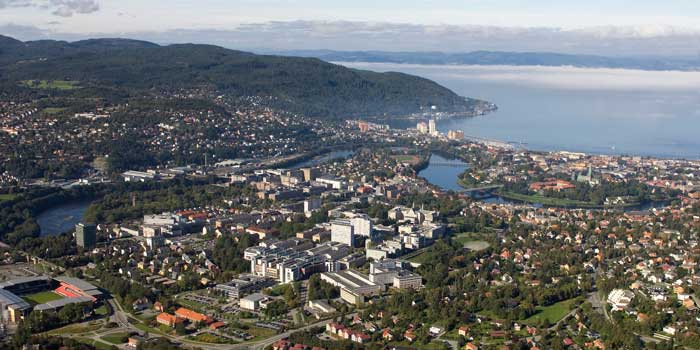 NTNU Gløshaugen Campus, Trondheim. Foto: Erik Børseth, Synlig design og foto as/NTNU Info