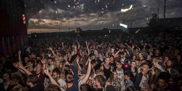 Fest i København under Distortion 2013. Året efter kunne DTU Miljø under Distortion anslå en tyvedobling af kokainforbruget ud fra analyser af spildevandet. Foto: Martin Dan Olsen