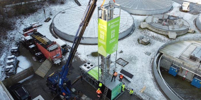 DTU's CO2-fangstanlæg på plads ved Mølleåværket i Lyngby
