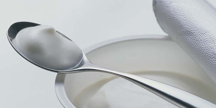 Yoghurt på ske