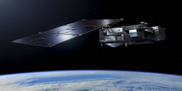 ESA's Jordobservationssatellit Sentinel 3A, som blev opsendt i 2016, indsamler data om havstrømme, vind og bølger, som vil indgå i den nye database. (Foto/Illustration: ESA)