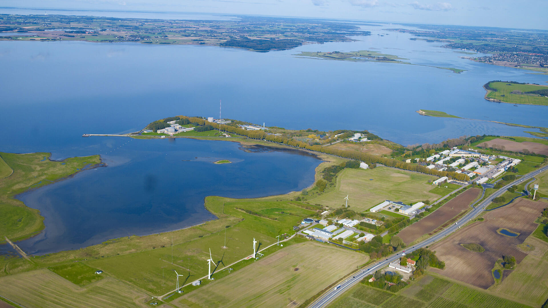 DTU Risø Campus set fra luften
