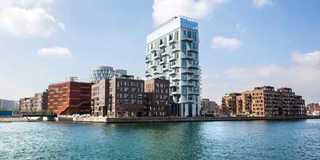 Billede af havnefront i bykvarteret Nordhavn i København ©Foto: By & Havn Peter Sørensen Billede af havnefront i bykvarteret Nordhavn i København