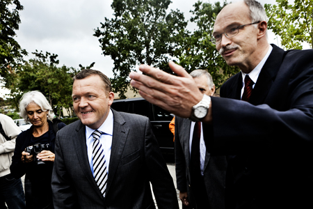 Lars Løkke Rasmussen ankommer til DTU
