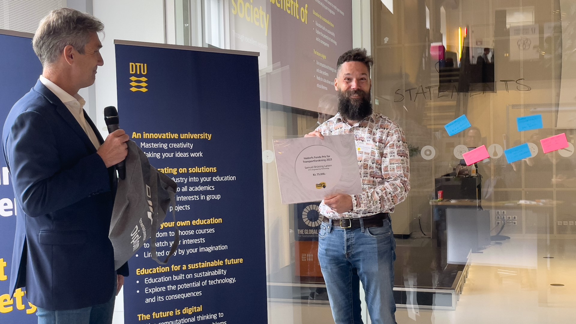 Lektor Samuel Brüning Larsen modtager Hedorfs Fonds Pris for Transportforskning 2023 