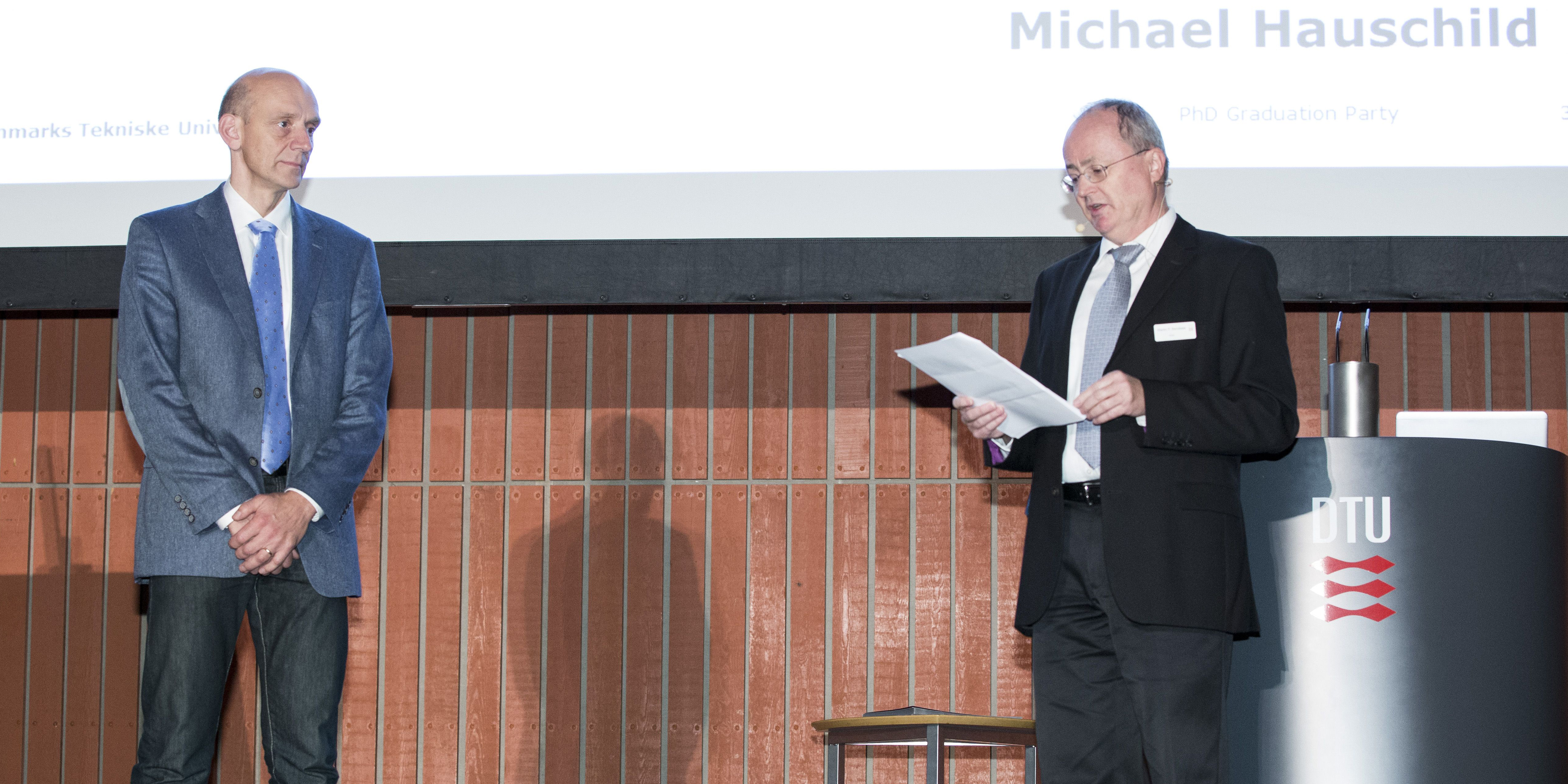 Årets vejleder blev professor Michael Hauschild fra DTU Management Engineering. Foto: Thorkild Christensen.