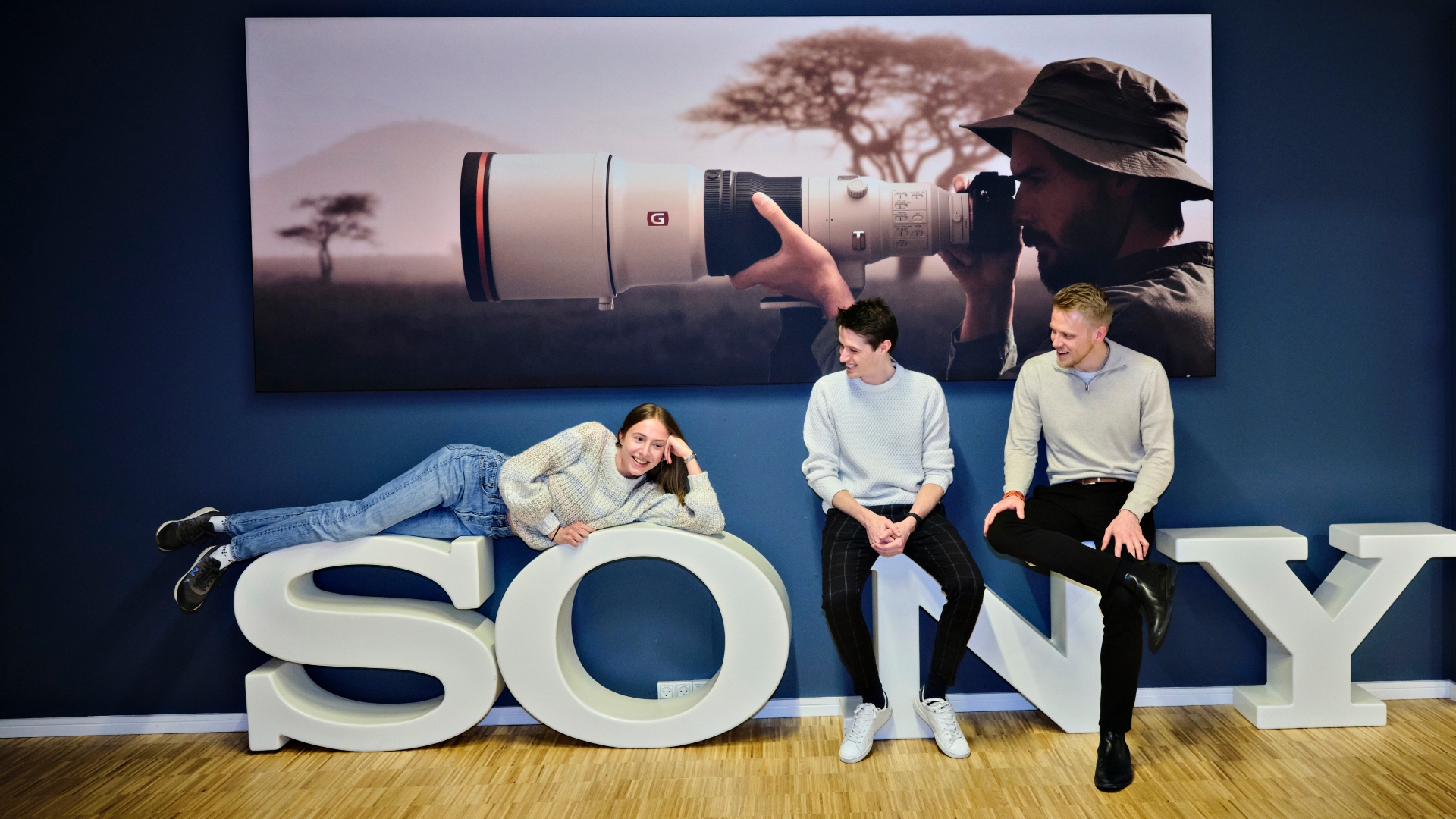 Portræt af Victoria Strauss Søgaard, Nicolai Casper Raith Hansen og Magnus Hørlyk Friis.