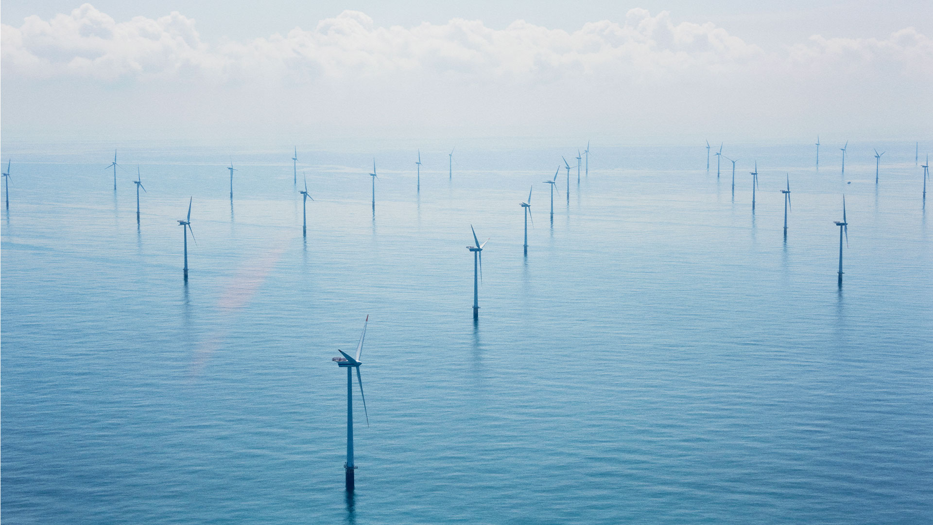 Havvindmøllepark. Foto: Vattenfall