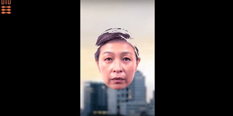 Deepfake af den sydkoreanske kunstner Haegue Yang