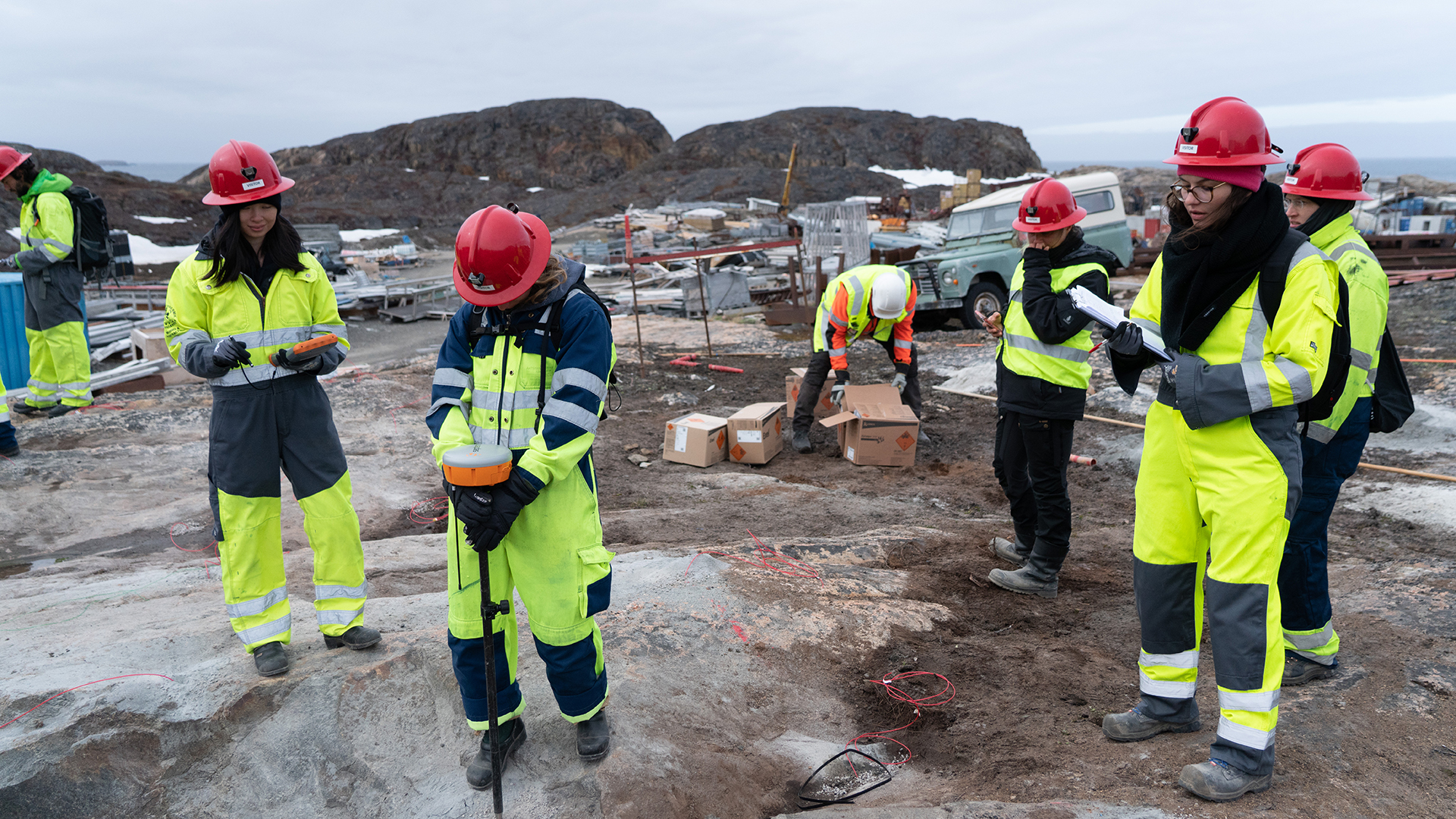 Blasting undervisning ved Sisimiut Mantas Hesthaven