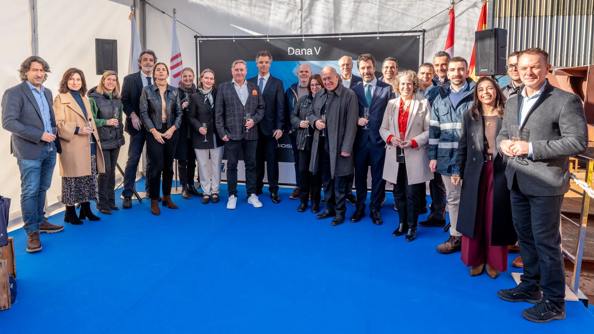 Køllægning gruppefoto Dana V