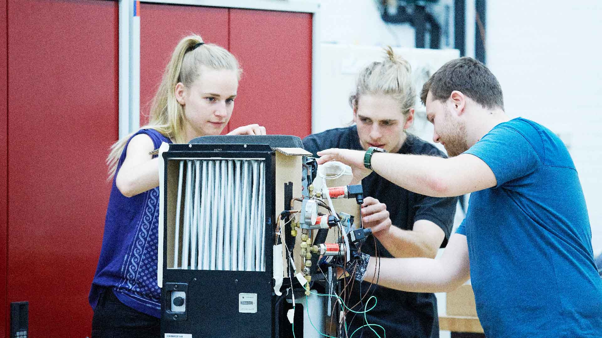 Studerende på Produktion og Konstruktion