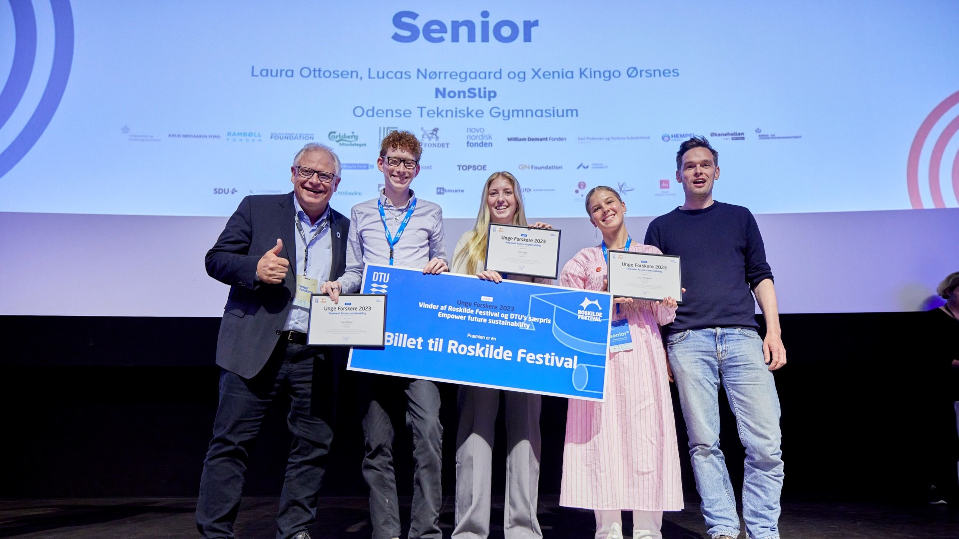 Unge Forskere 2023 – vindere af senior-kategorien.