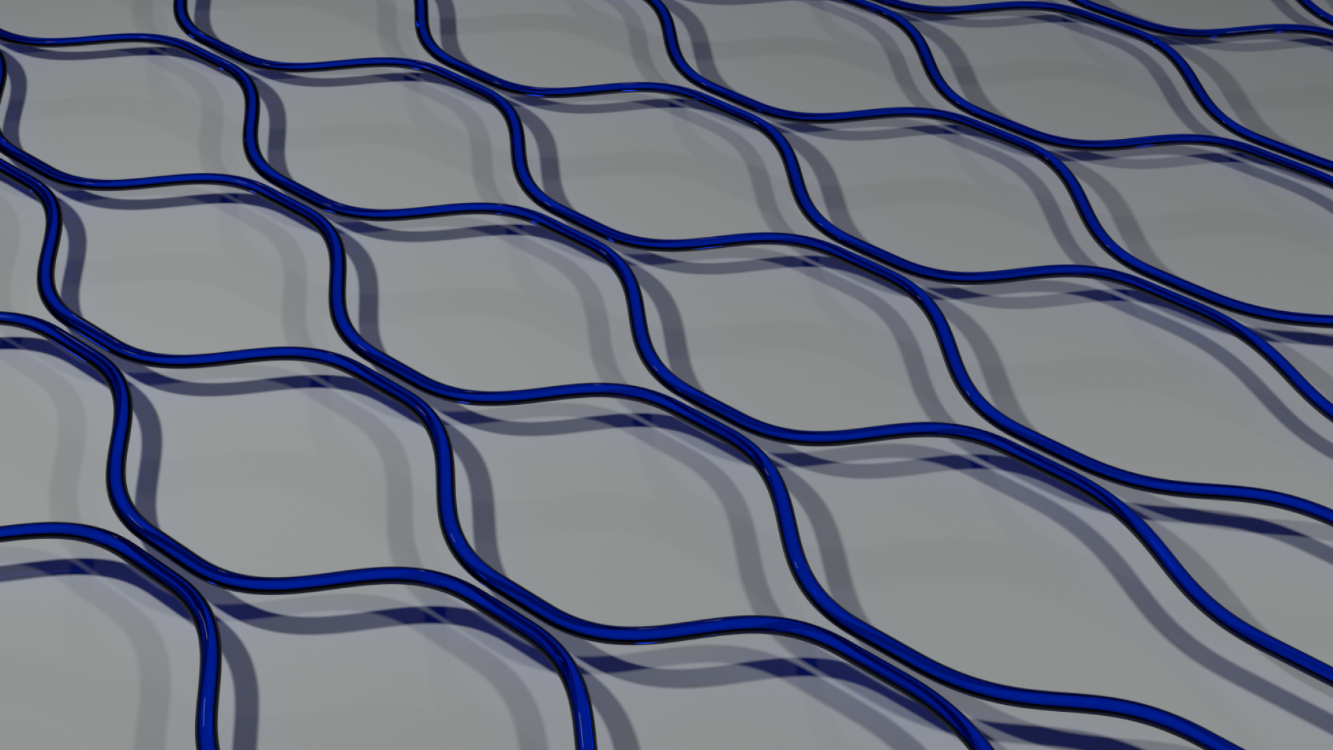 Schematic view of the internal waveguide structure of an integrated photonic circuit.