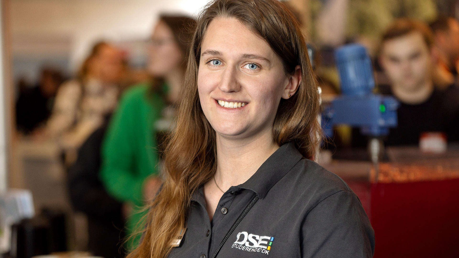 As one of 30 company hosts, it was DTU student Emilie Lund Schrøder's task to service a selection of the participating companies with coffee, water and internet.