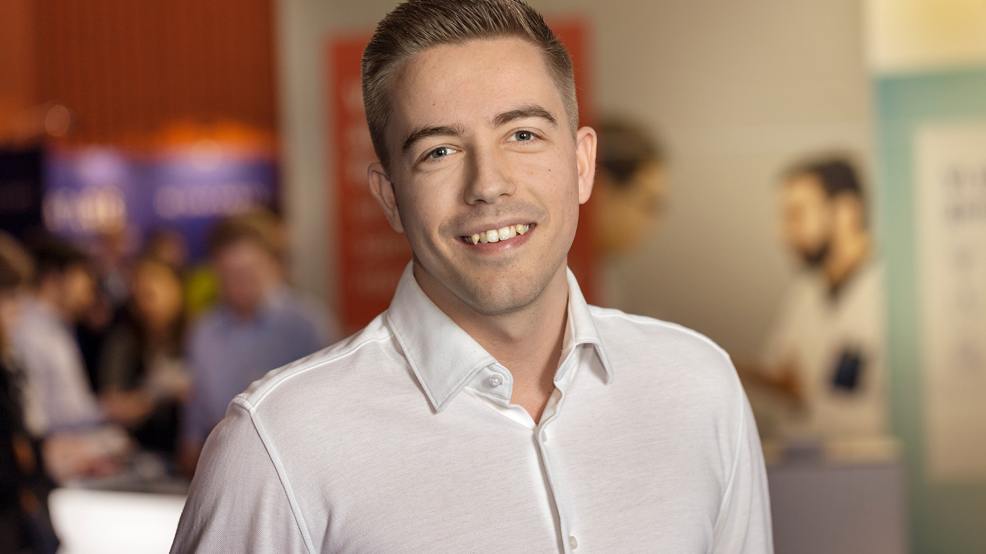 Martin Steenberg has a degree in engineering from DTU and uses the fair to pursue his dream job.
