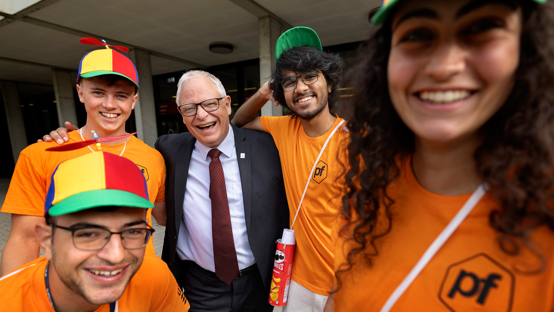 Both Lars D. Christoffersen, Dean of Undergraduate Studies and Student Affairs, and current DTU students were kean on welcoming new students. 