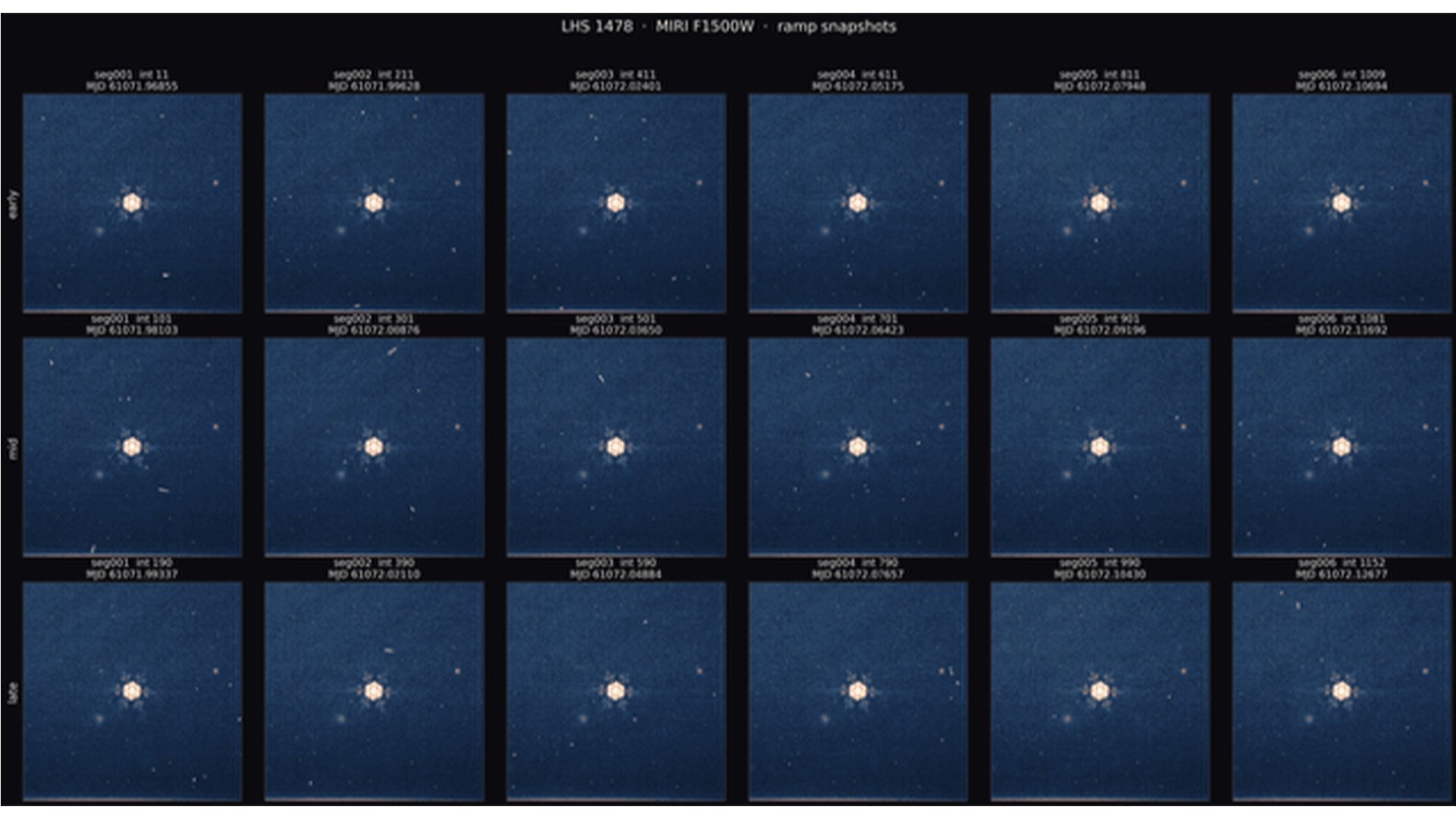 Images from the James Webb Space Telescope. 
