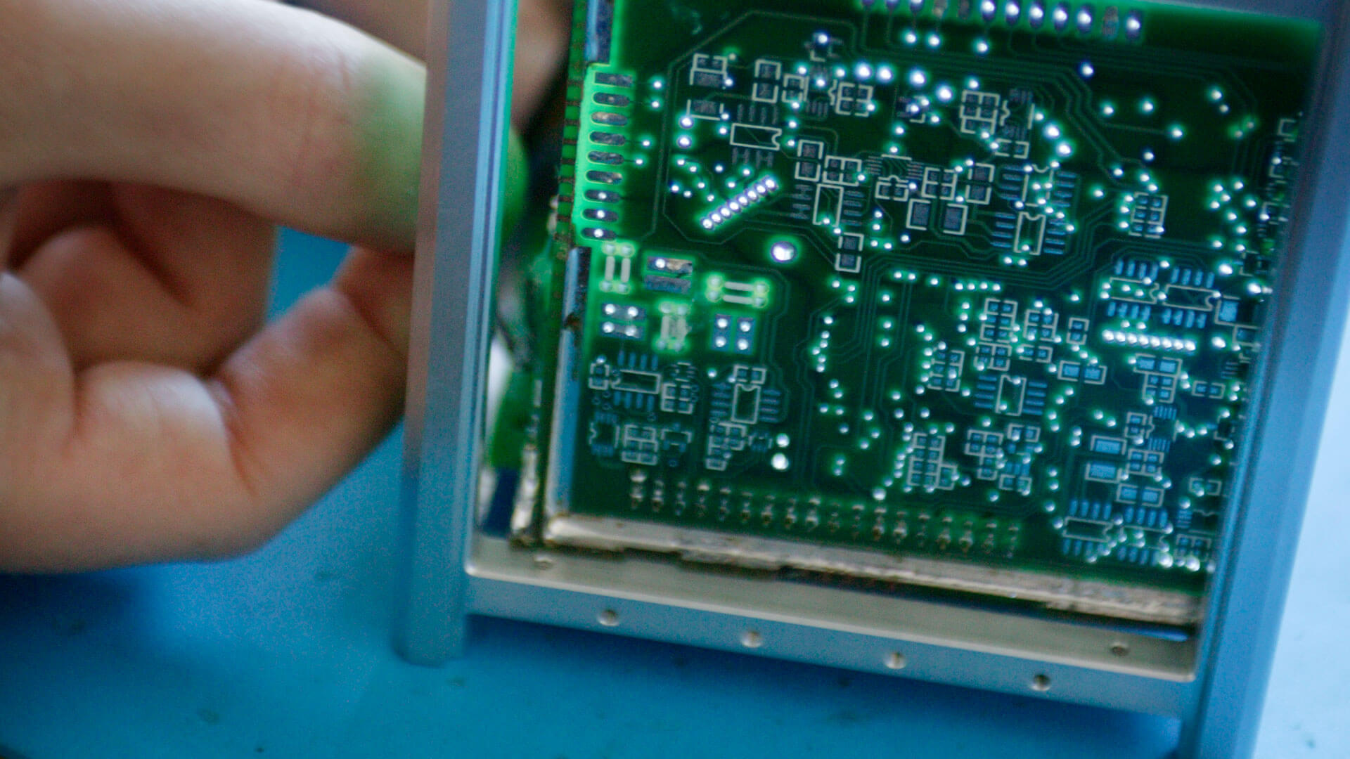 DTU Student satellite frame with circuit board