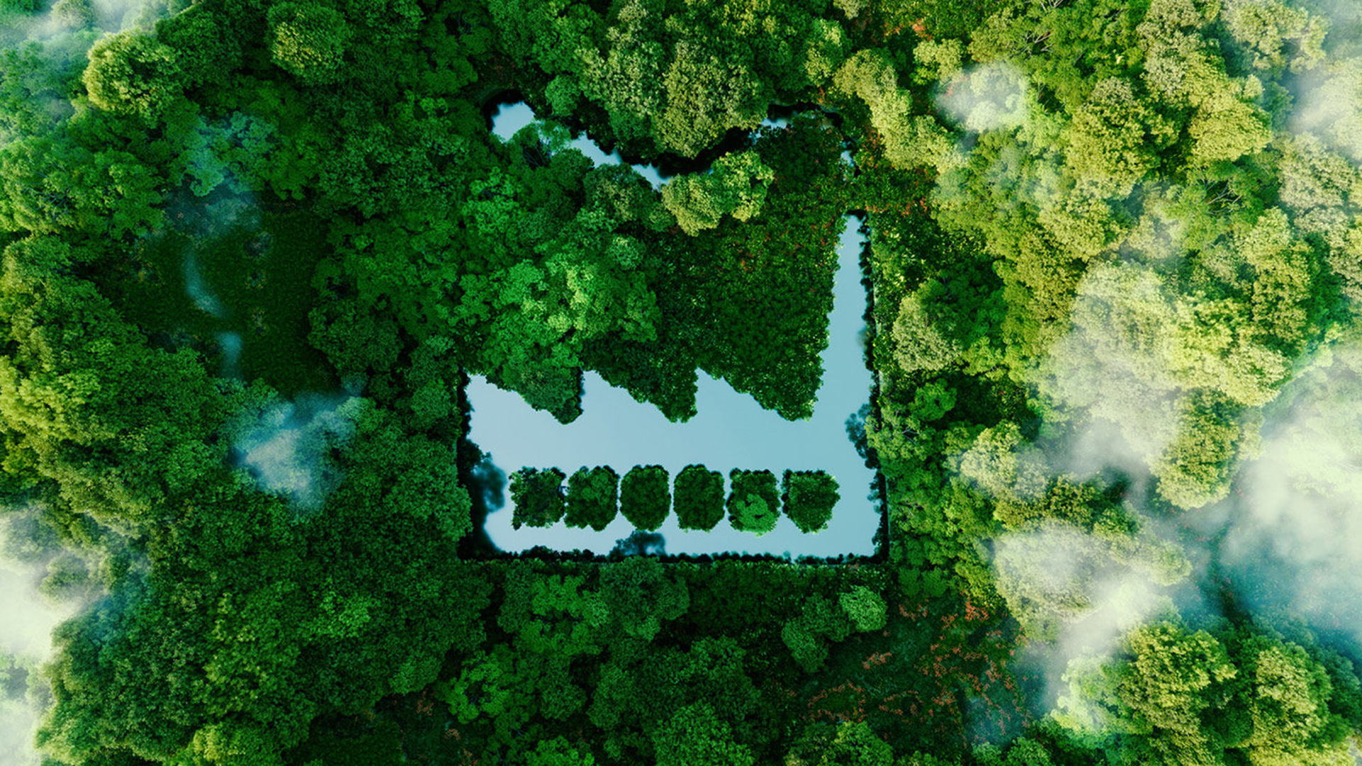 Factory impression in forest to illustrate sustainability ©DTU Factory impression in forest to illustrate sustainability