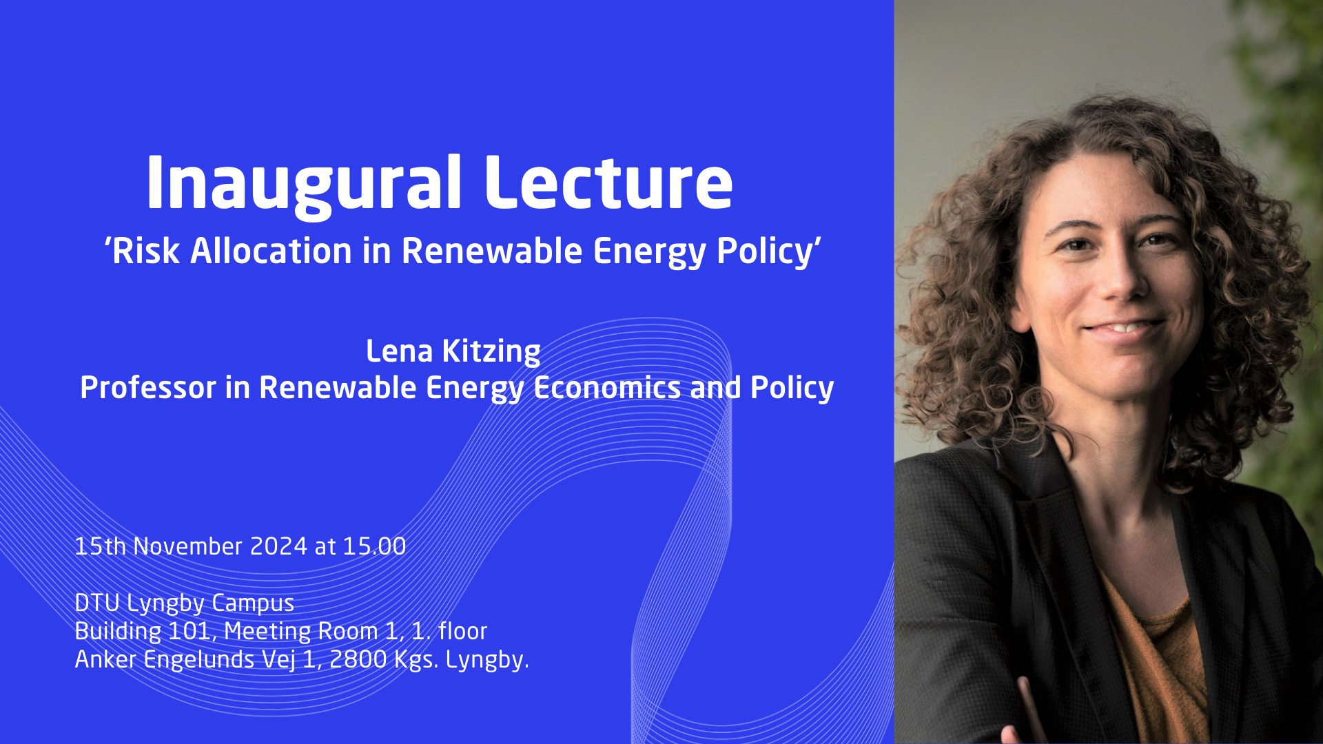 Inaugural Lecture Lena Kitzing