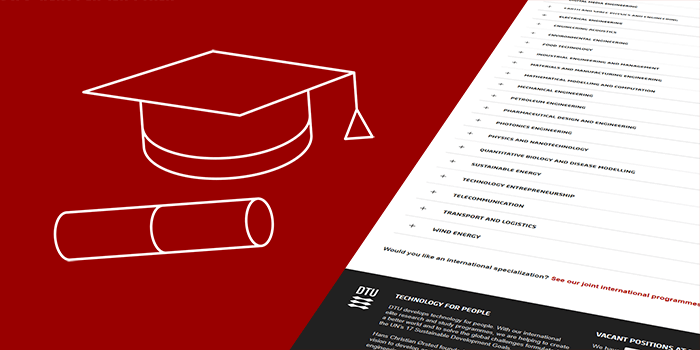 List of MSc Eng (graduate) programmes at DTU