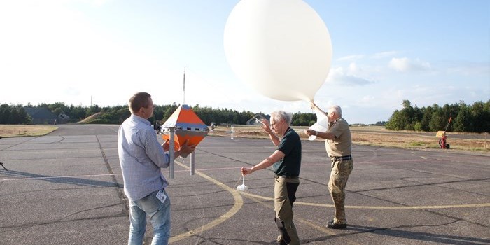 Test af ballonfærd. Foto: Lars Ostenfeld. 